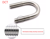 Boulons en U authentiques en acier inoxydable 304, vis en forme de U, colliers de serrage en U pour tuyaux, colliers de serrage, M6 M8 M10 M12 M16