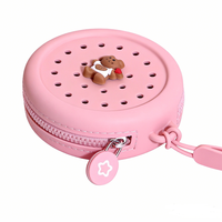 Sac à main pour écouteurs miniatures Chinfai pour filles, étui pour écouteurs, cadeau pour enfant, animal mignon, porte-monnaie, porte-clés en silicone de dessin animé, sacs pour enfants