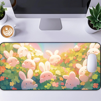 Tapis de souris de jeu coloré en caoutchouc naturel, tissu haute densité, écologique, inodore, bords cousus élastiques, taille personnalisée, en stock