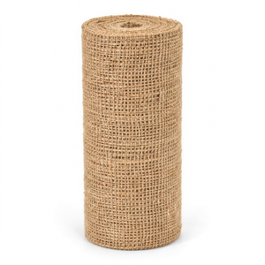 Rollo de tela de yute Fortune Fiber de 300 GSM, tejido abierto, malla de yute, ecológico, malla protectora del suelo - Product Image 1