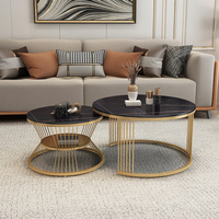 Table basse en ardoise de luxe léger, design simple et réputé, accessoires de salon, support métallique, table basse ignifuge