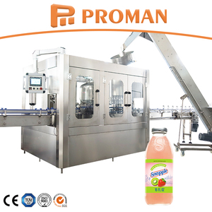 Ligne de production de machines de remplissage à chaud pour bouteilles en verre pour jus de mangue, d'orange, de pomme et de fruits mélangés - Product Image 1