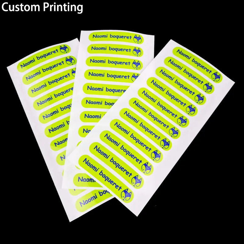 Custom Label Tags For The Hair Printing Cigar Mesin Label Plastic White Label Products