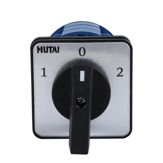 MUTAI 1-0-2 63A 6 Pole Pin 3phase 3 Way 3 Position Rotary Selector Change Over Cam Switch Manufacturer