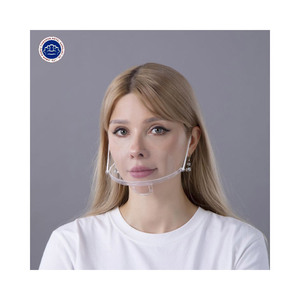 Venta al por mayor de fábrica OxygenMask Clear ShieldMasks Cara transparente Máscaras faciales de plástico transparente - Product Image 3