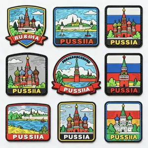 OEM mềm cao su PVC các bản vá lỗi may trên <span class=keywords><strong>Velcro</strong></span> nổi <span class=keywords><strong>Kit</strong></span> phù hiệu móc và vòng lặp PVC vá cho áo khoác - Product Image 1