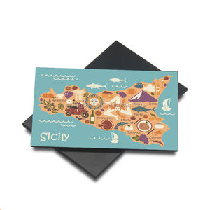 Bella <span class=keywords><strong>Sicilia</strong></span> <span class=keywords><strong>isla</strong></span> <span class=keywords><strong>Sicilia</strong></span> <span class=keywords><strong>mapa</strong></span> recursos personalizado <span class=keywords><strong>de</strong></span> impresión <span class=keywords><strong>de</strong></span> recuerdos imán <span class=keywords><strong>de</strong></span> nevera - Product Image 1