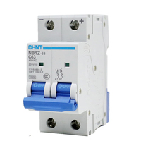 Disjoncteur miniature Chint série NB1Z-63 DC 1P Courant C1A-63A Interrupteur à air Capacité de coupure 6kA Tension AC230/400V DC220V