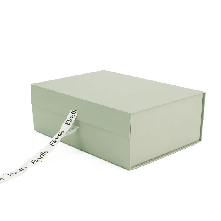 Коробка для Драгоценностей из переработанного картона с твердым покрытием, складная подарочная упаковка премиум-класса, складная Подарочная коробка с магнитной застежкой для волос