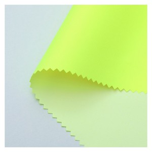Hi Vis Áo Mưa Tái Chế <span class=keywords><strong>Polyester</strong></span> Màu Vàng Màng Chống Nước 100% <span class=keywords><strong>Polyester</strong></span> Tái Chế Áo Mưa Dày Áo Mưa Vải - Product Image 4