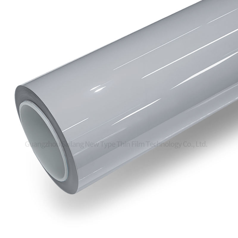 พีวีซี-มันวาวบรุกลินสีเทา