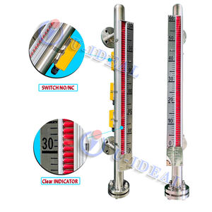 चुंबकीय फ्लैप फ्लोट/रिफ्लेक्स ट्यूबलर स्तर मापने वाला उपकरण निर्मित तरल पानी/तेल/ईंधन टैंक दृष्टि ग्लास - Product Image 2