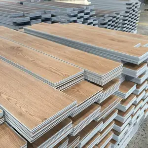 Ubin Pvc Tahan Air 4Mm Lantai Spc Kunci Klik L Lantai Vinil Kayu