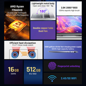 Nuevo diseño portátil de 14 pulgadas con pantalla LCD precio bajo <span class=keywords><strong>Amd</strong></span> R7 Gaming Laptop Business Series huella digital retroiluminación SSD disco duro - Product Image 2