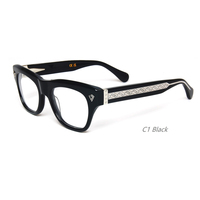 Monture de lunettes optiques unisexe en acétate épais de bonne qualité, modèle Victor, styles populaires de la marque Think, forme Matsuda