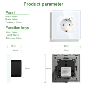 Alexa Google Home 16A EU Tiêu Chuẩn Cắm Tường Ổ Cắm Thiết Bị Nhà Thông Minh Tường Chuyển Đổi Và Ổ Cắm - Product Image 2