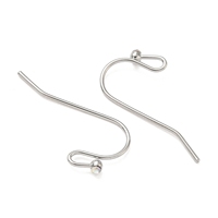 Pandahall SHEGRACE 30 pièces crochets d'oreille en laiton, type agneau