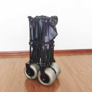 Zware 9 Inch Ballon Wiel Staal Outdoor Opvouwbare Camping Wagon Kar Oem Aanpasbare <span class=keywords><strong>Hand</strong></span> Strand <span class=keywords><strong>Trolley</strong></span> - Product Image 4