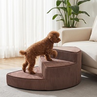 Escalier pour animaux de compagnie, échelle d'escalade pour chiens, escalier pour petits chiens pour grimper sur les canapés et les lits, antidérapant, amovible, lavable, en éponge, escalier rotatif pour animaux de compagnie, respirant