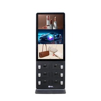 Kiosco Interactivo con Pantalla Táctil Android 4G de 49/55 Pulgadas para Interiores, Estación de Carga para Celulares con Casillero con Código PIN