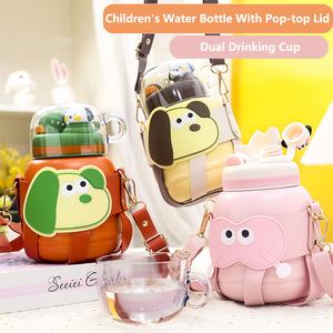 Bouteille d'eau en acier inoxydable pour les sports scolaires Mignon enfants filles garçons nouveau dessin animé chien flacon à vide tasse tasse isotherme - Product Image 3