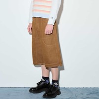 Shorts de Mezclilla Marrón con Parches, a la Moda, Perfectos para Looks Casuales