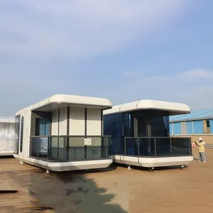 portable house foldable container home/ wood modern prefab log cabin/ house boatboat house floating prefab