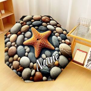 1 Pieza, Sin Pedido Mínimo, Paraguas Plegable Personalizado con Nombre de Estrella de Mar, Regalo de Playa Personalizado, Impresión UV, Pedido Individual, Ombrello Personalizzato - Product Image 4