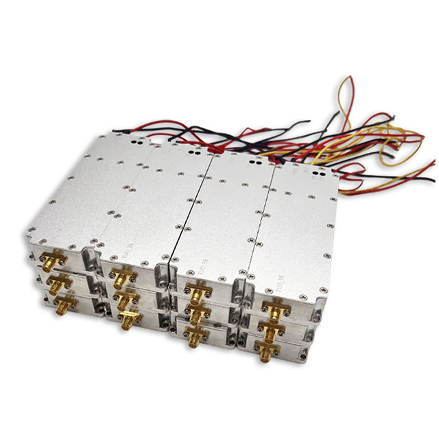 50W RF Power Amplifier Module GaN Circulator VCO SMA-Female Connector 100MHz-6300MHz UAV Counter Anti-FPV Module