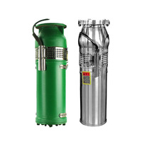 Pompe submersible triphasée à haut débit en fonte QSP(F) pour fontaine de jardin, fournie directement par le fabricant