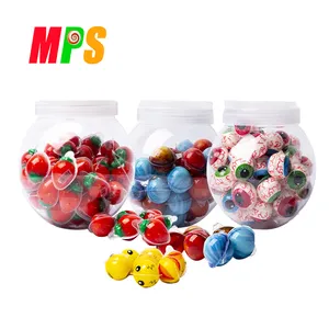 GLOBE,STRAWBERRY,MONSTER EYE/EYE BOLL JELLY CANDY GUMMY BALL FRUIT JAM 50 PCS