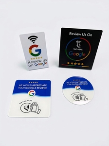 Etiqueta Adhesiva Redonda Personalizada de Acrílico con Código QR y NFC para Reseñas de <span class=keywords><strong>Facebook</strong></span> - Product Image 3