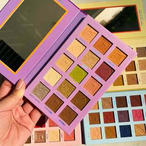 Tùy Chỉnh OEM Cầu Vồng Cổ Điển Vegan Bóng Mắt Pan Sáng Sinh Thái Thân Thiện Với Eyeshadow Palette Đầy Màu Sắc Eyeshadow Palette - Product Image 1