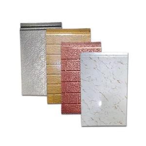 Azulejos modernos de PU con textura de mármol, paneles de acero decorativos de pared Exterior de Metal para aplicaciones al aire libre, paneles sándwich elegantes - Product Image 1