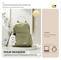 Sac de voyage multifonctionnel pliable grande capacité avec logo personnalisé pour couches et accessoires, en polyester, vente en gros