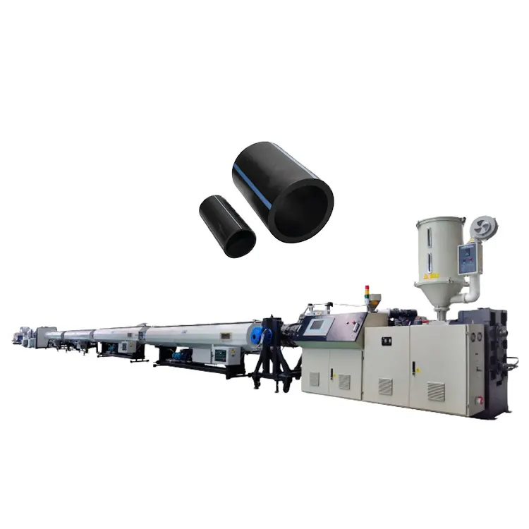 PE su kaynağı gaz boru ekstrüzyon hattı yapma makinesi/PE boru ekstrüderi/plastik PE boru üretim hattı
