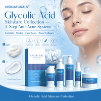 Ensemble de soins du visage OEM, 7% d'acide glycolique, 2% de BHA, Produits de soins de la peau, Collection de soins de la peau, Amélioration des imperfections, Exfoliant AHA