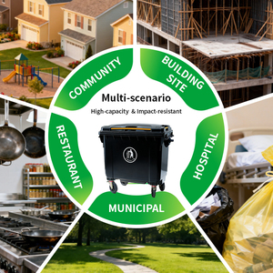 Contenedor de Basura de 660 Litros de Material HDPE de Marca de Fábrica con 4 Ruedas para Basura/Residuos/Contenedores con Ruedas - Product Image 4