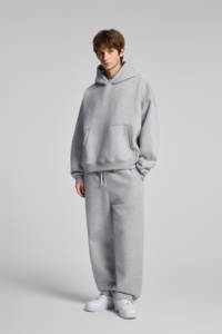 Felpa Corta con Cappuccio Stile Street da <span class=keywords><strong>Uomo</strong></span> BOXY, Pullover Largo Felpato da <span class=keywords><strong>Uomo</strong></span>, Personalizzabile con il Tuo Design - Product Image 4