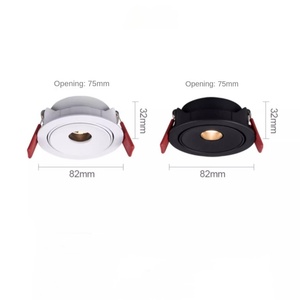 Faretto LED <span class=keywords><strong>Ecolux</strong></span> Regolabile Anti-Riflesso 5W Ultra-Sottile COB per Sala da Tè, Tavolo da Pranzo, Soggiorno, Museo - Product Image 2