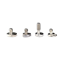 Tornillo de liberación rápida de acero inoxidable con anillo en D ovalado métrico personalizado y ranurado para trípode de cámara y equipo de exterior OEM