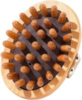 Brosse de massage ovale exfoliante en bois pour la thérapie par le bois, masseur de points méridiens pour la graisse abdominale, remodelage corporel et soulagement des douleurs musculaires