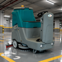 Nouvelle autolaveuse autoportée GS660 1030 mm avec brosse, batterie 24V/100Ah, machine de nettoyage autopropulsée pour parking