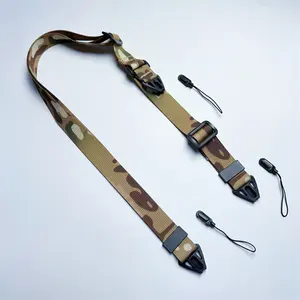 Mobile Phone Accessories High Quality Adjustable Duo-loop Mobile Phone Case Lanyard Design Camouflage Shoulder Strap