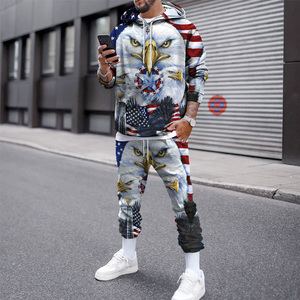 Nouvel ensemble de survêtement 3D <span class=keywords><strong>2021</strong></span> pour <span class=keywords><strong>homme</strong></span> – Sweat à capuche et pantalon décontracté à manches longues – Tenue de sport deux pièces <span class=keywords><strong>tendance</strong></span> - Product Image 1