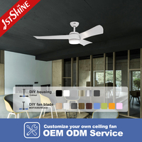 Ventilador de Techo 1stshine con Control Remoto, de Alta Calidad, Alto Rendimiento, Estilo Lujoso, Mejor Calificado, Estable, Resistente a la Oxidación, con Luz LED