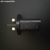 Deux ports UK Specification plug cargadores tipo c PD 45w GaN USB Type C chargeurs super rapides