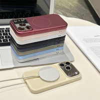 Coque de téléphone magnétique en métal coloré à dissipation thermique pour iPhone 18 Pro 17 16 15 14 Pro Max avec protection d'appareil photo et recharge, finition mate