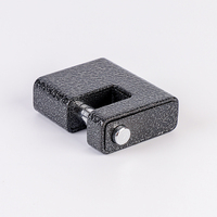 Candado Rectangular Personalizable de 90 mm, Resistente al Robo, a la Corrosión y al Agua, con Recubrimiento de Polvo Negro, para Llaves de Computadora