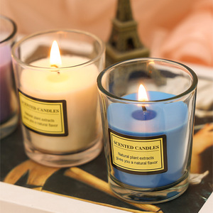 Bougies parfumées en cire végétale dans un bocal en verre transparent, sans fumée, parfum d'ambiance pour la maison, cadeaux créatifs pour mariage, anniversaire, souvenirs. - Product Image 3